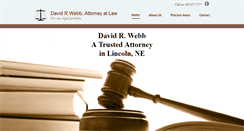 Desktop Screenshot of davidrwebbattorney.com