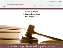 Tablet Screenshot of davidrwebbattorney.com